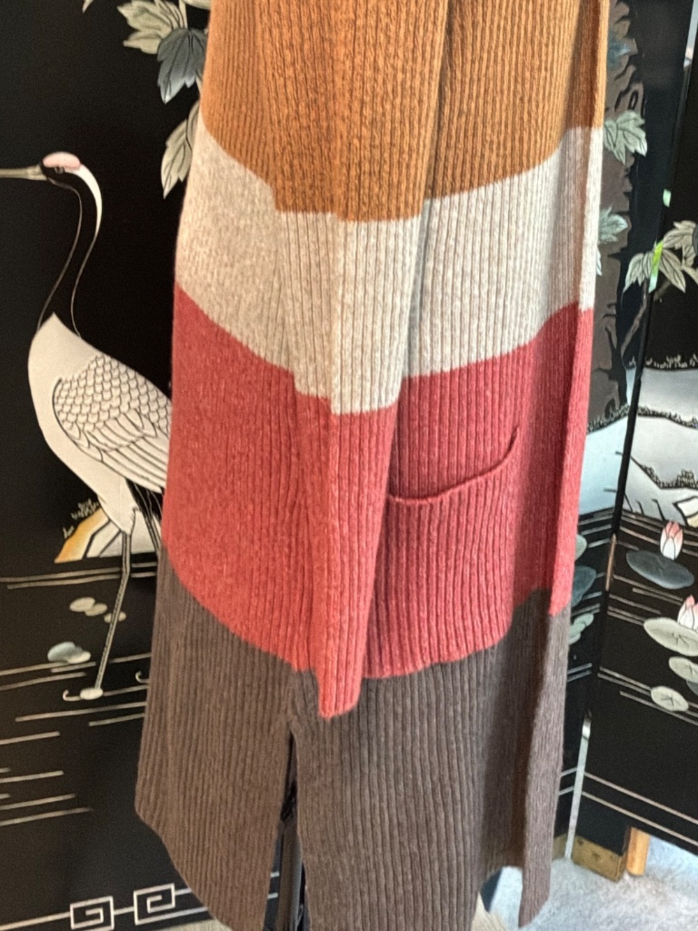 Loft size large color blocked sweater  NWT - Picture 2 of 7